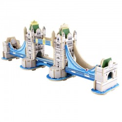 London Tower Bridge - puzzle din lemn 3D (Robotime)